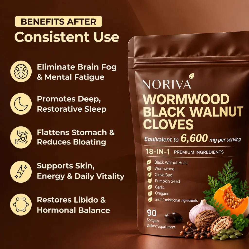 NORIVA™ Wormwood Black Walnut Cloves — Flush Out Hidden Parasites & Larva