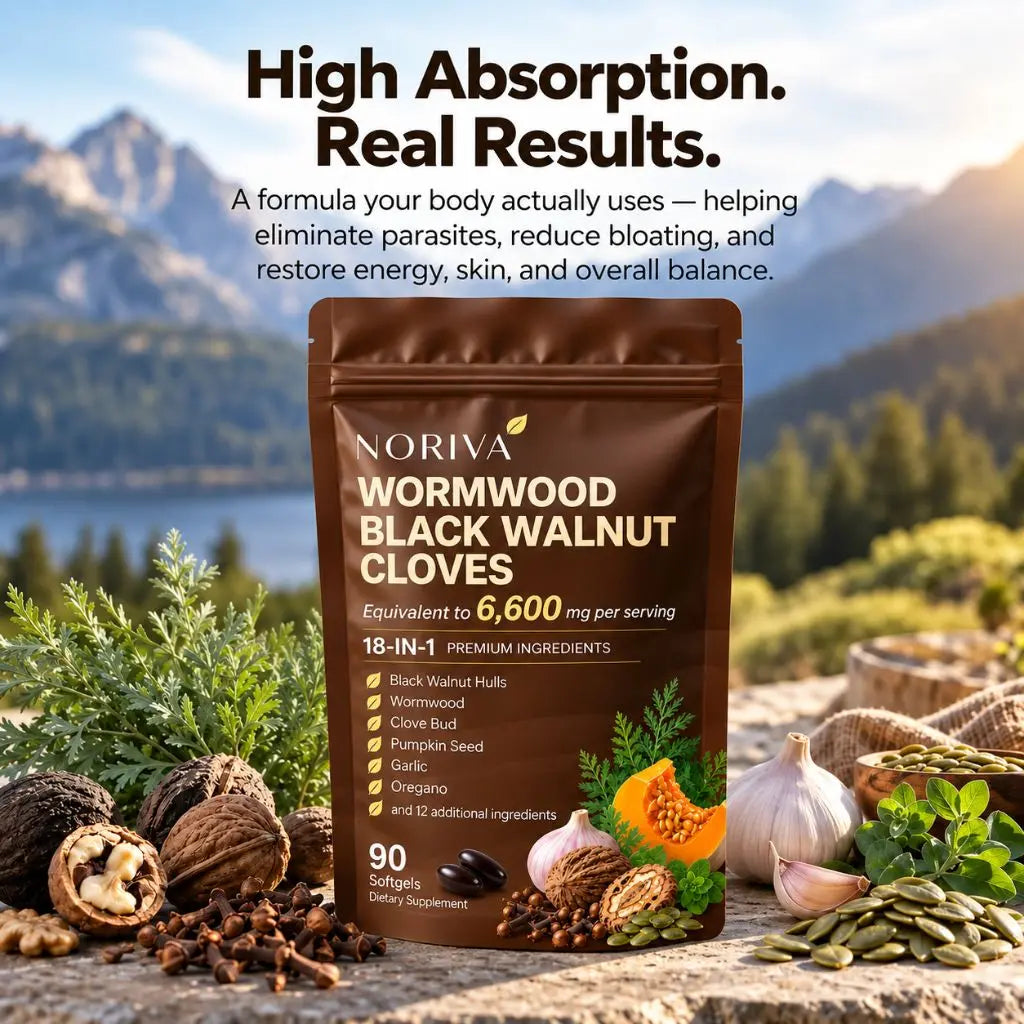 NORIVA™ Wormwood Black Walnut Cloves — Flush Out Hidden Parasites & Larva