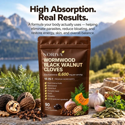NORIVA™ Wormwood Black Walnut Cloves — Flush Out Hidden Parasites & Larva
